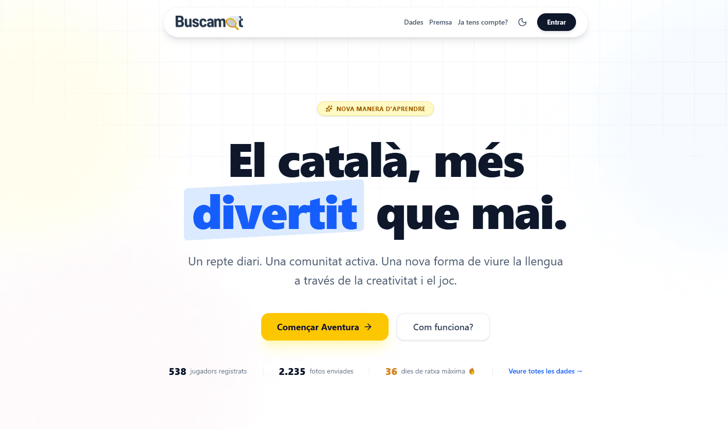 Buscamot app interface